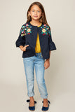G5617 MIDNIGHT Floral Embroidered Jacket Full Body