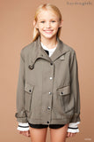 G5625 ARMY Knit Cargo Jacket Front