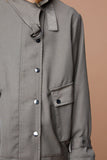 G5625 ARMY Knit Cargo Jacket Front Detail
