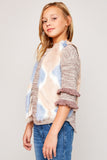 G5671 COTTON CANDY Cotton Candy Faux Fur Vest Alternate Angle