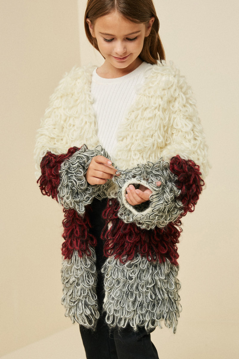 Shaggy Knit Coat