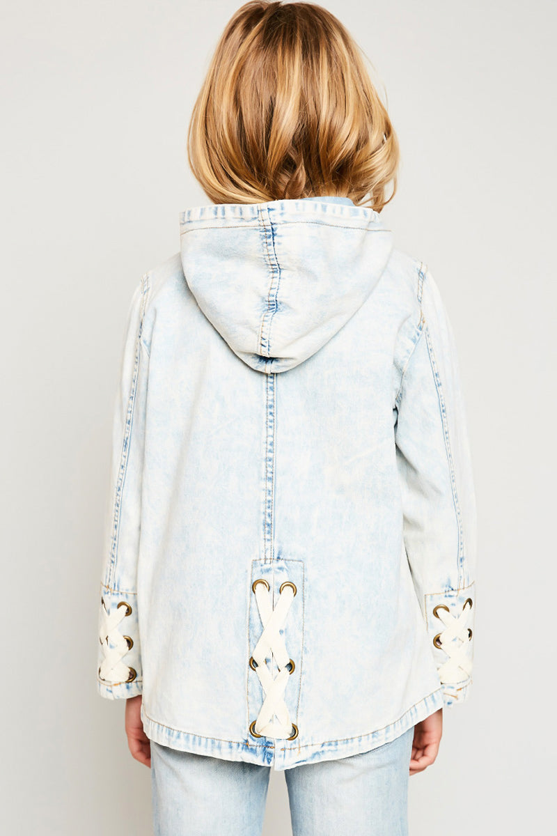 Acid Wash Cargo Jacket