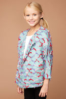 G6096 Mint Knit Cardigan Front