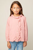 G6099 MUSTARD Candy Poplin Jacket Alternate Angle