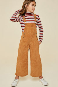 Wide-Leg Corduroy Overall
