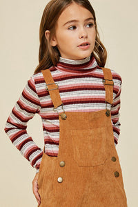 Wide-Leg Corduroy Overall