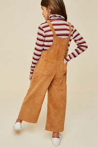 Wide-Leg Corduroy Overall