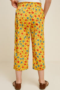 G7112-MANGO MIX Floral Paperbag Culottes Back