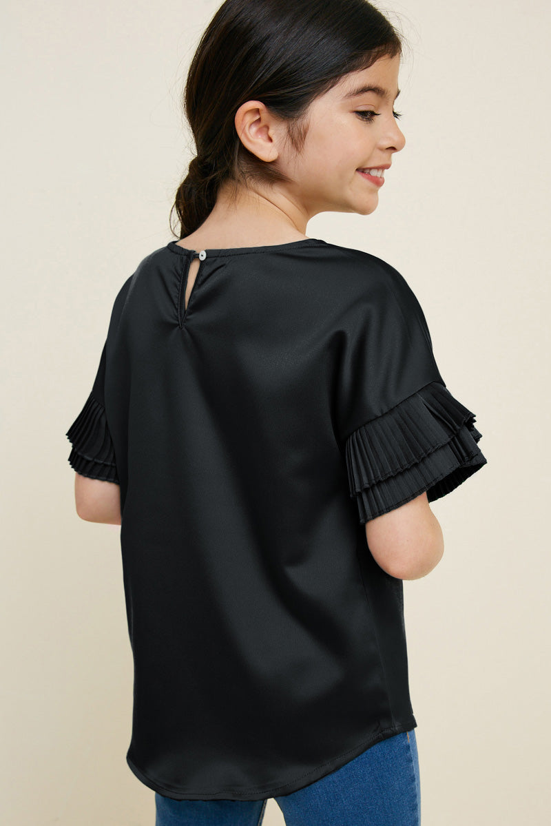 Pleated Tier Sleeve Top