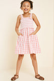 Checkered Mini Pocket Dress