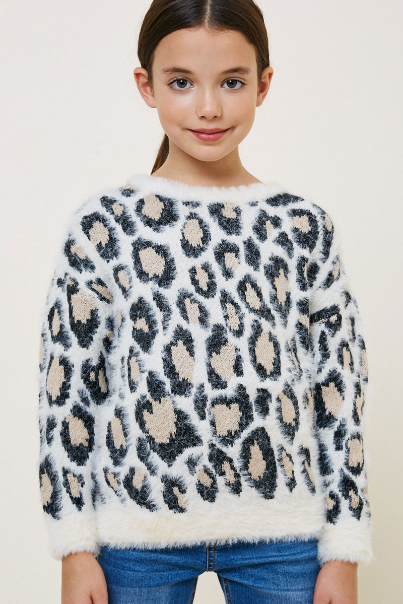 トップス Needles Mohair Sweater Leopard DI212 S Needles Mohair Sweater Leopard
