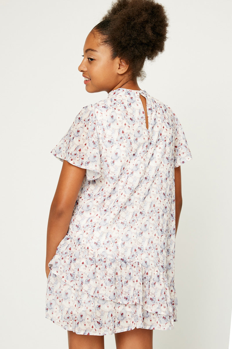 Floral Ruffle Mini Dress|Cute Girls' Clothes Off White / M Off White Girl's Dresses Mini Dresses Hayden Girls Floral Ruffle Mini Dress|Cute Girls' Clothes Off White / M Off White Girl's Dresses Mini Dresses Hayden Girls