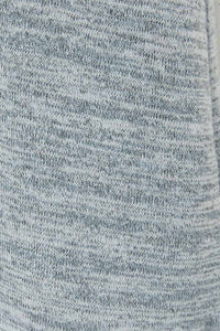 G8249-GREY Knit V-Neck T-Shirt Detail