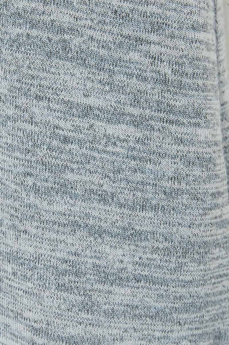 G8249-GREY Knit V-Neck T-Shirt Detail
