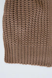 G9012-MOCHA Knit Cardigan Detail