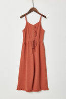 G9284-RUST Ruffle Knit Jumper Alternate Angle