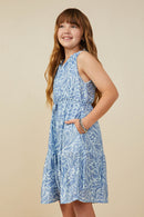 Slinky Textured Cinch Waist Dress