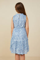 Slinky Textured Cinch Waist Dress