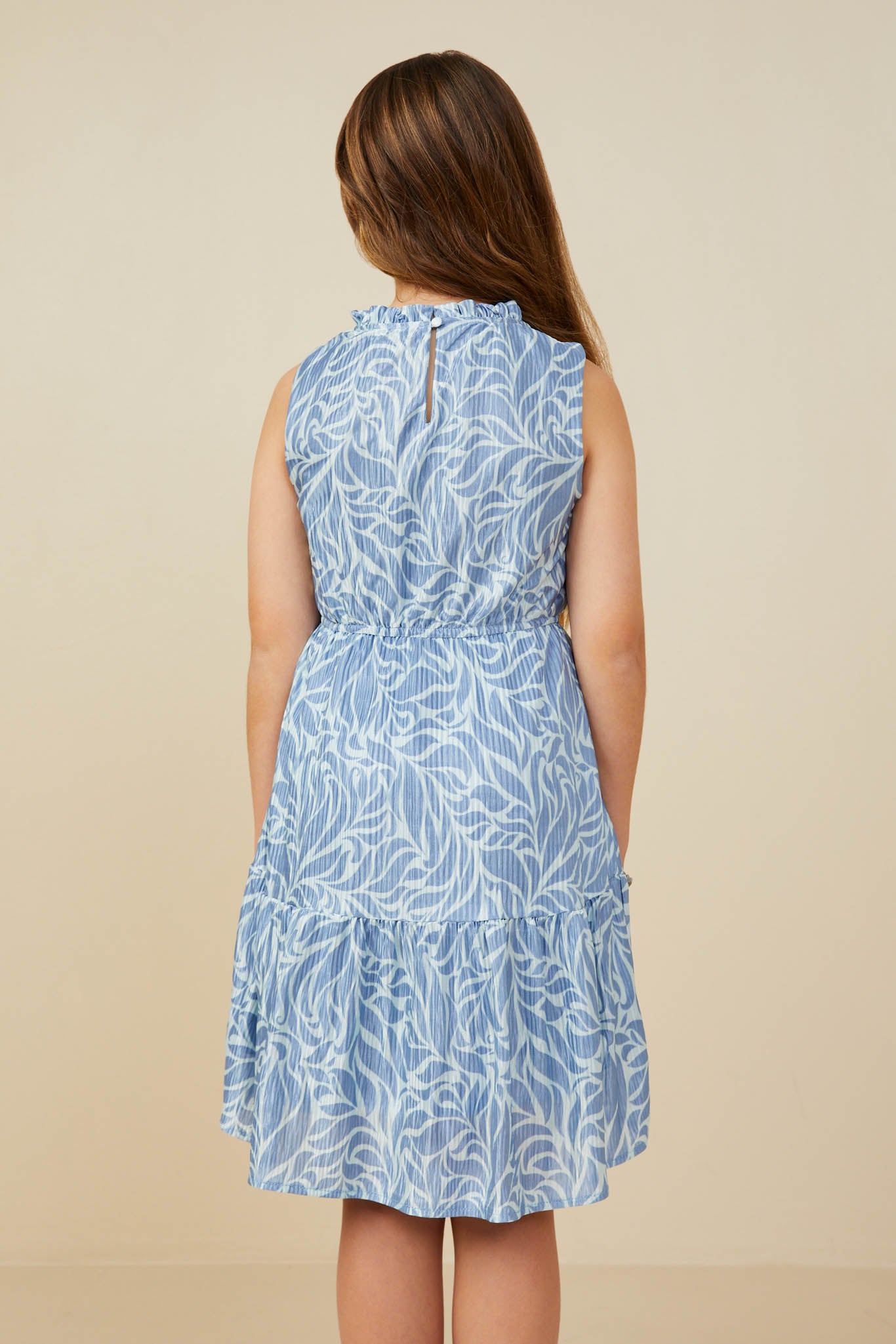 Slinky Textured Cinch Waist Dress