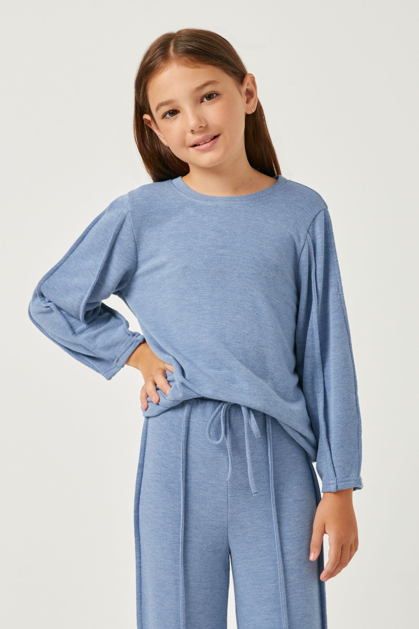 Long Sleeve Brushed Terry Top