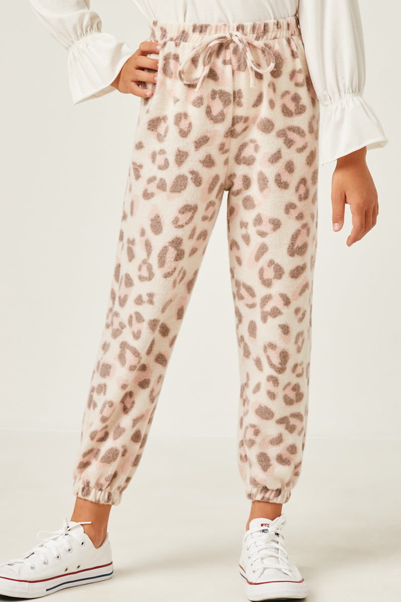 Brushed Leopard Joggers
