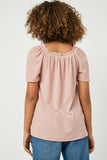 GJ3221 Mauve Ruffled Wide Neck Ribbed Knit Top Back