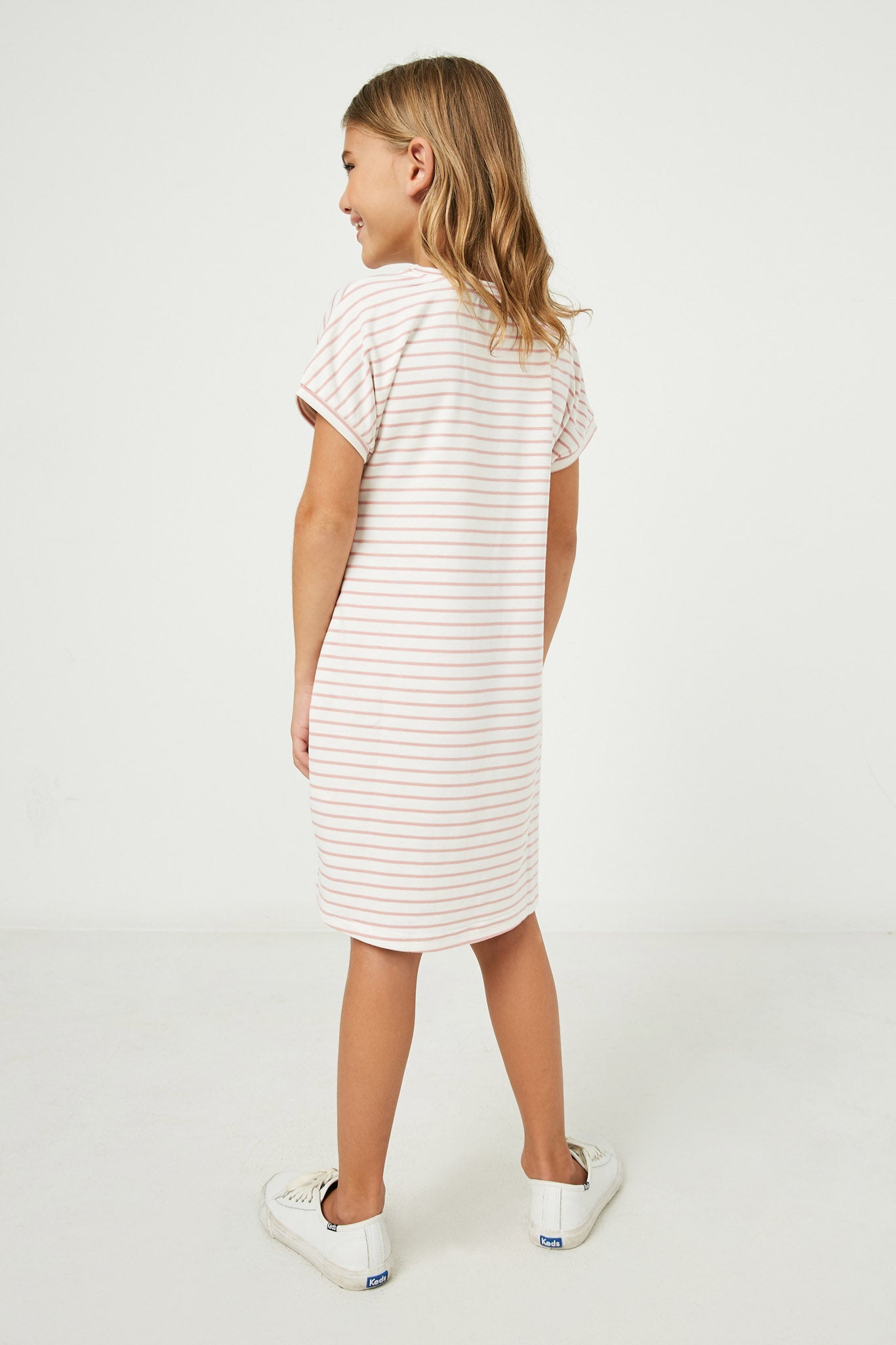 t shirt dress cute Little English | Watermelon Applique Pocket T-Shirt Dress