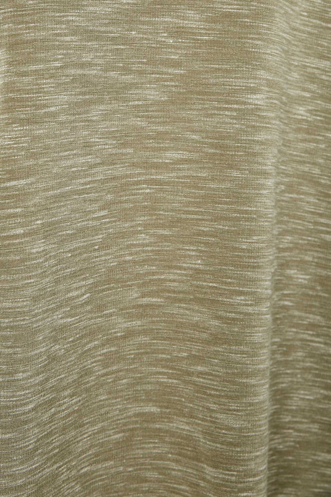 GJ3311 Olive Girls Roll Sleeve Pocketed Slub Knit Mini Dress Detail