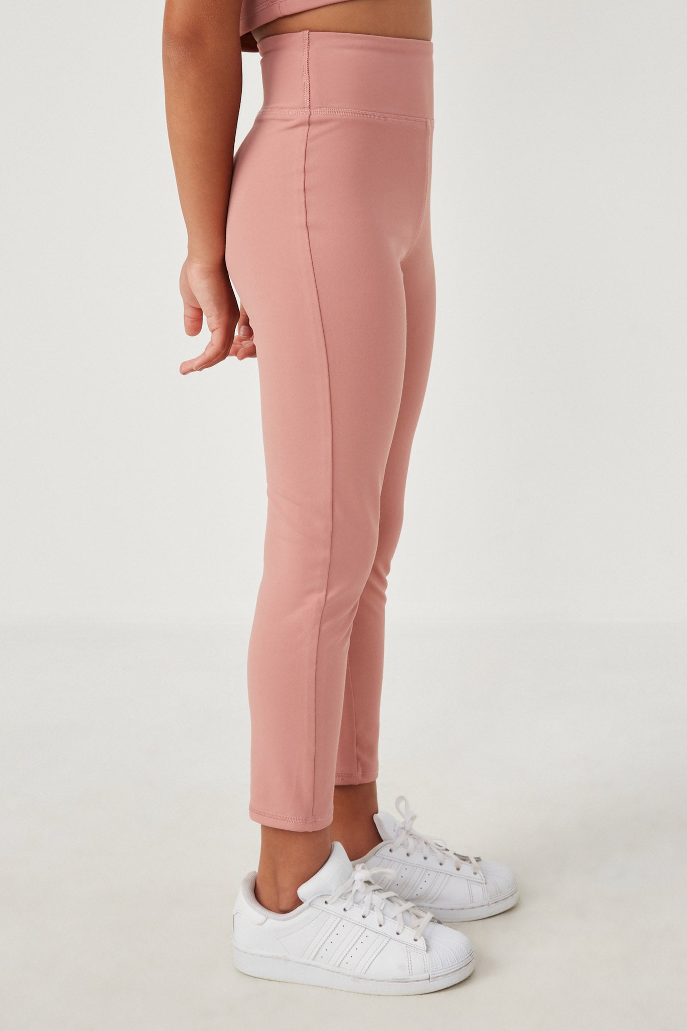 Cropped Solid Active Leggings