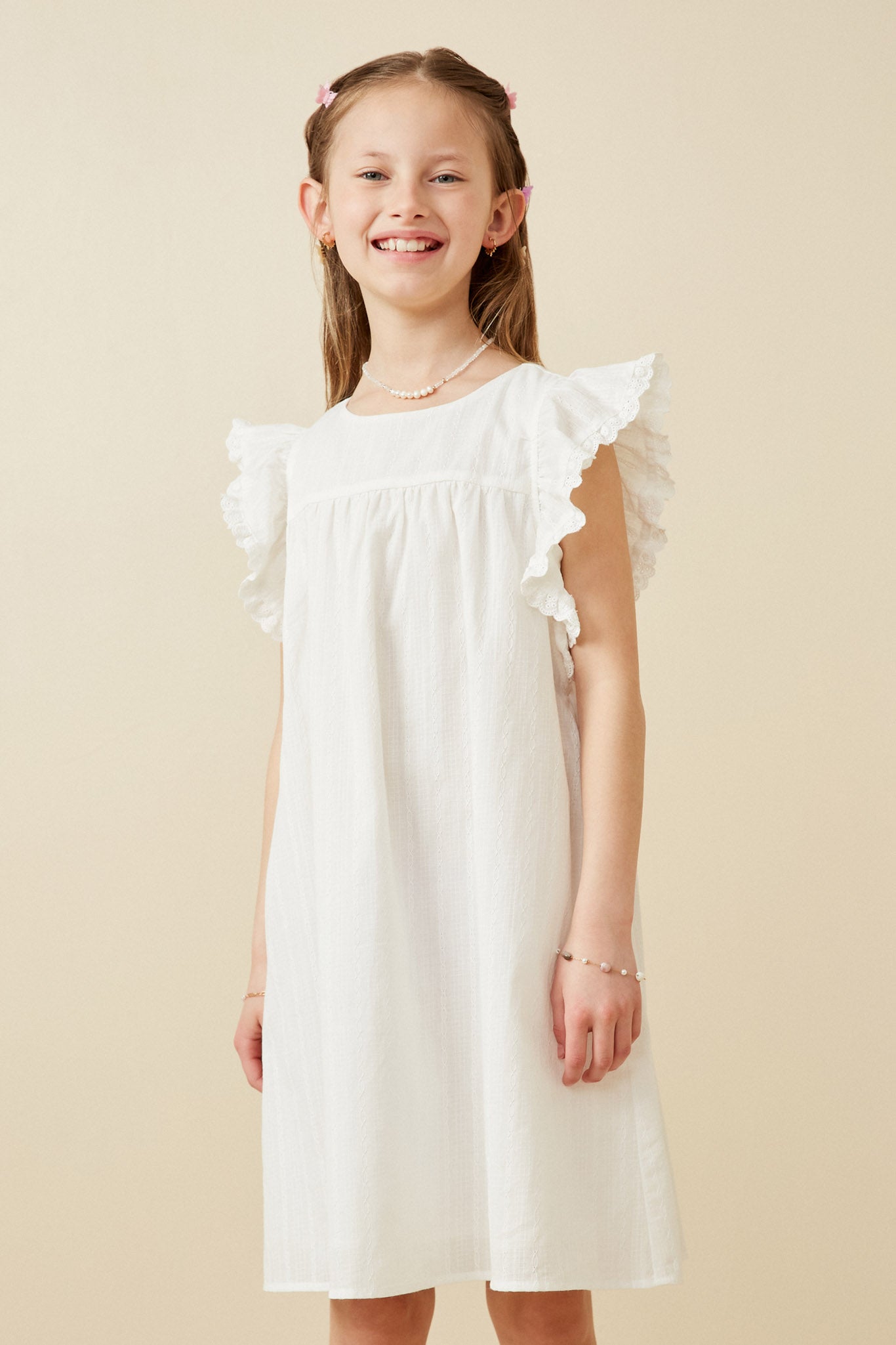 Girls Ruffle Sleeve Dress | Cute Girls' Clothes – Hayden Girls
