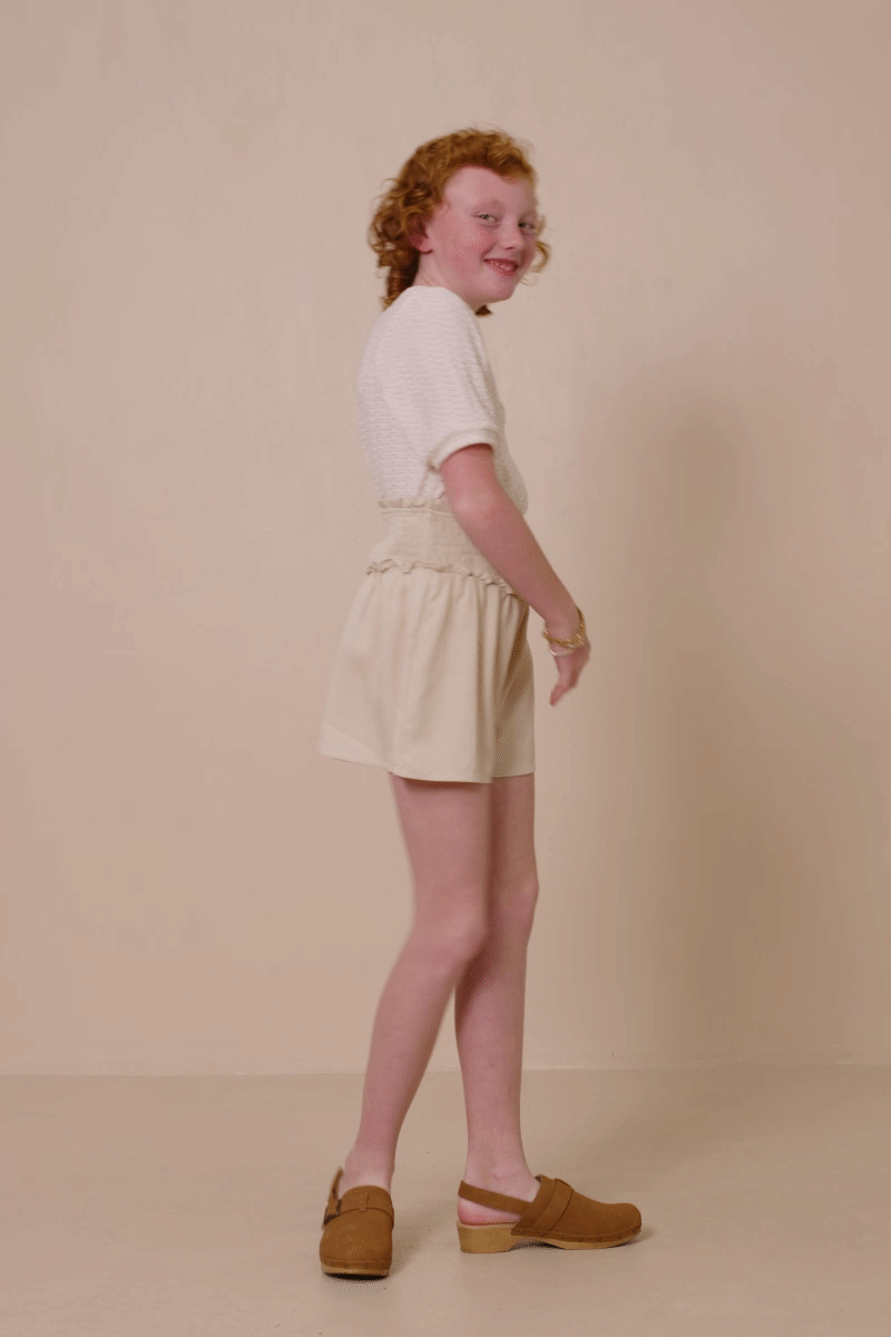 Smocked Detail Relaxed Shorts