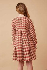 alexandre vauthier houndstooth pleated dress Kate Middleton's Alessandra Rich pleated houndstooth midi dress in red and black