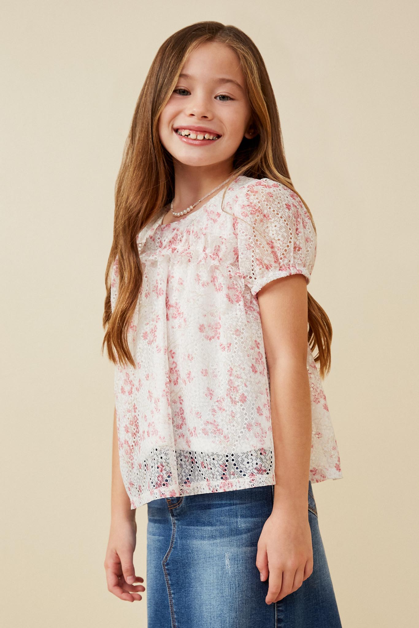 Girls Floral Peplum Top | Cute Girls' Clothes – Hayden Girls