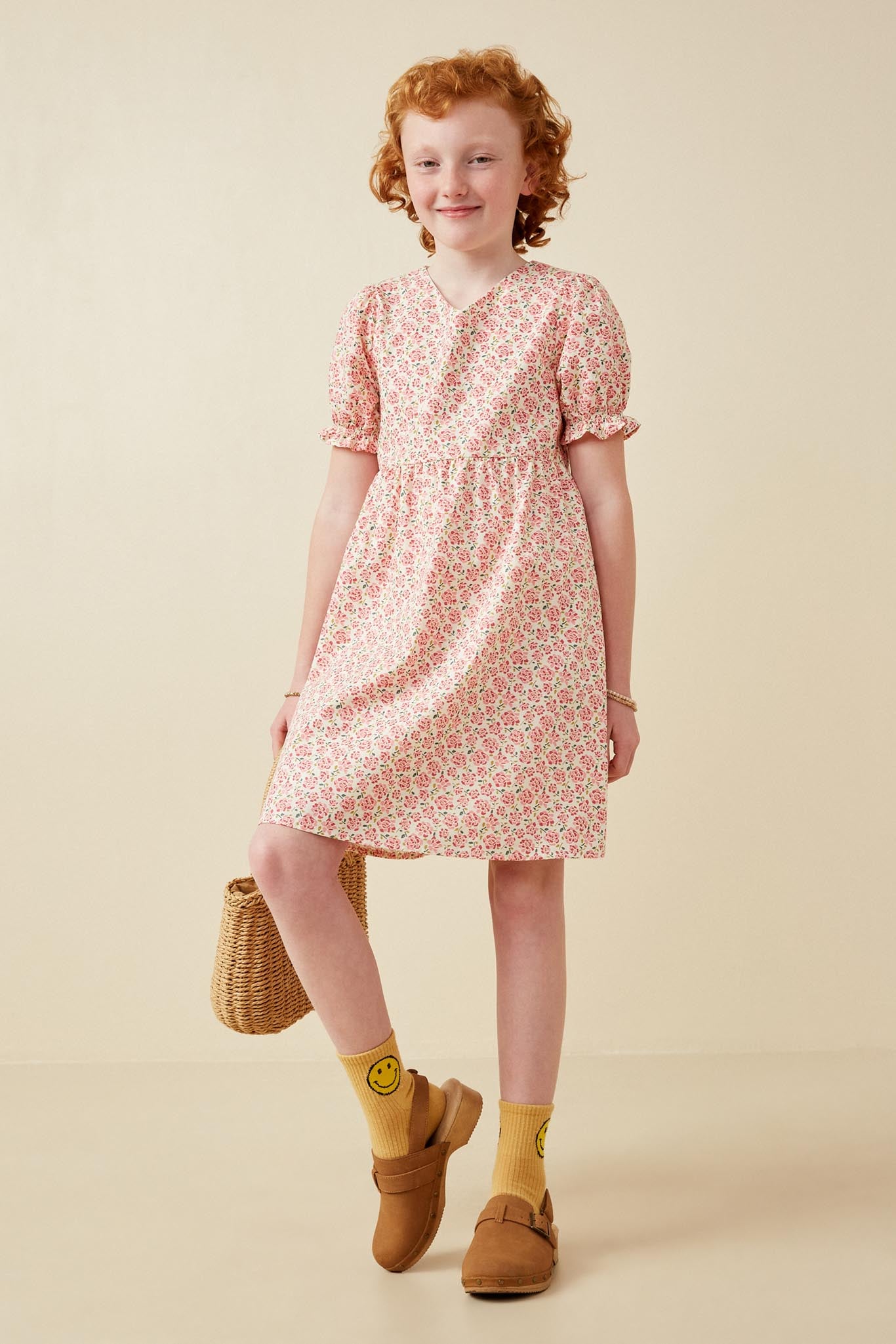 girls pink floral dress Ava & Yelly Pink Floral Maxi Dress for Tween Girls 8