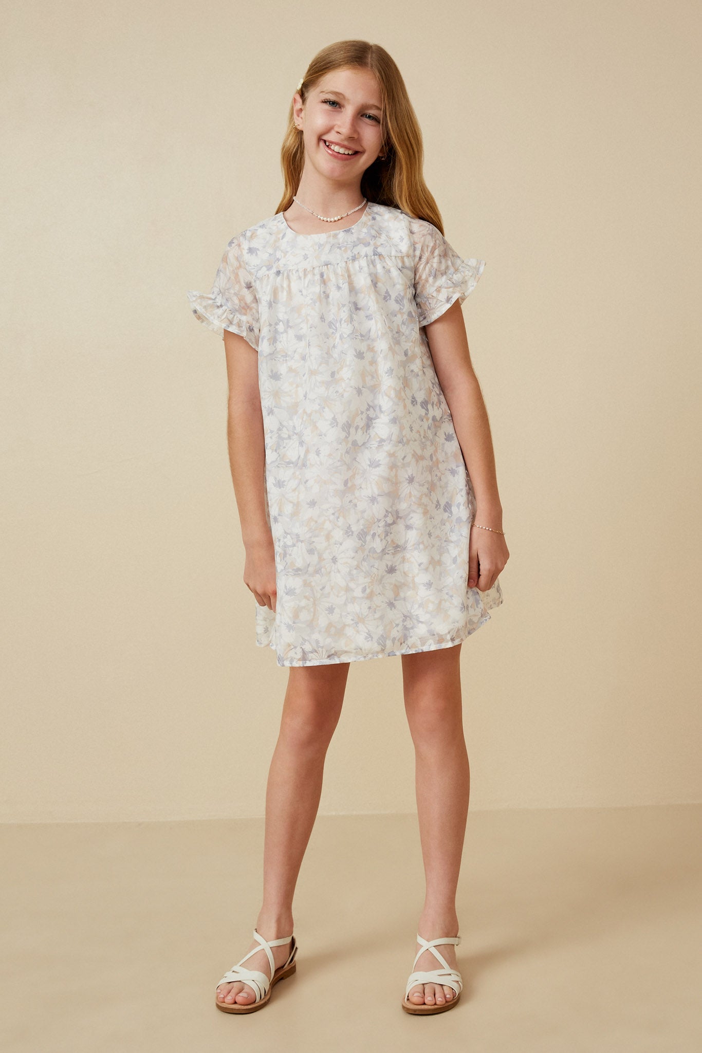 short tulip dress Tulip Floral Print Cotton Puff Short Sleeve Mini Dress Floral / S