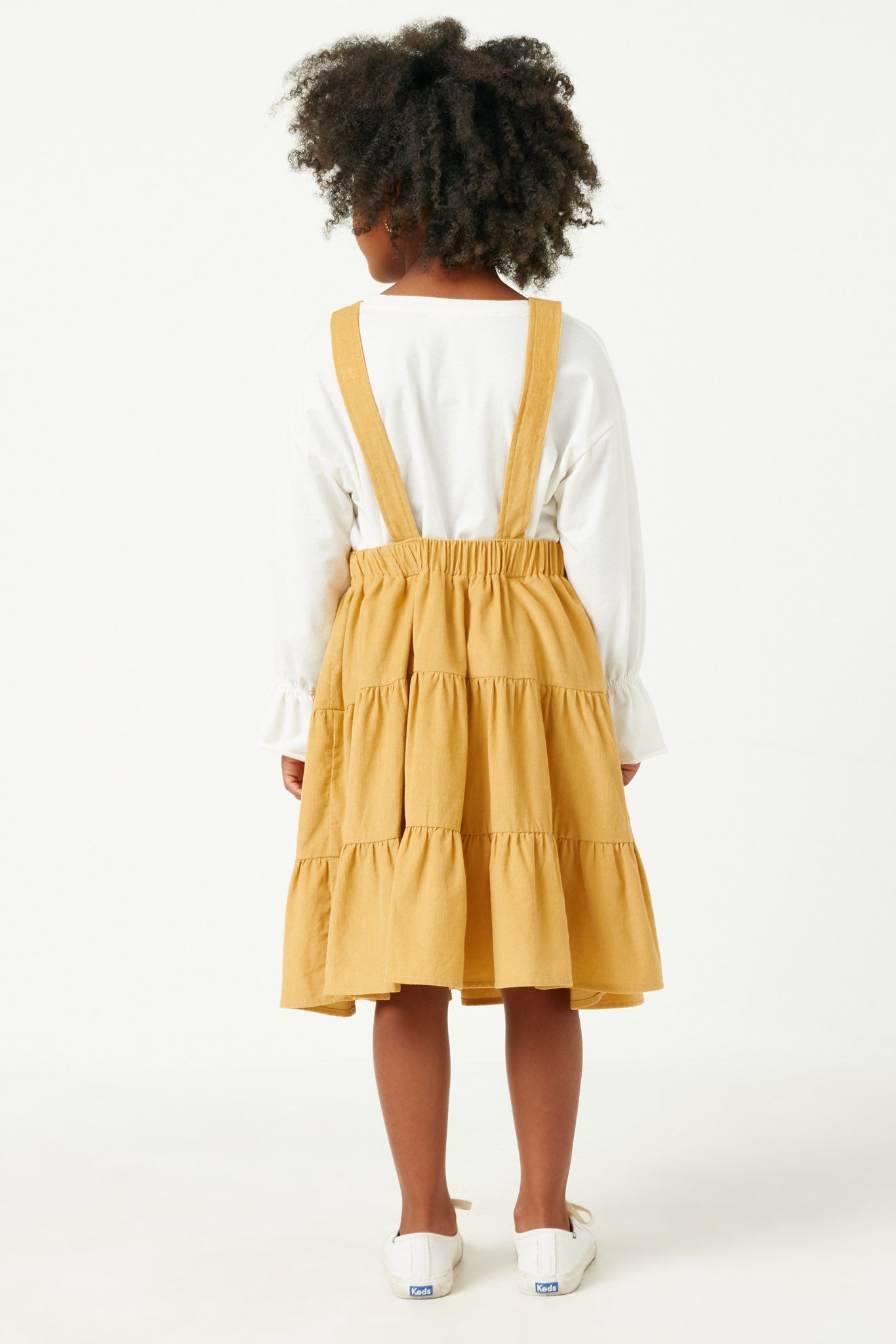Girls Corduroy Tiered Overall Dress | Cute Girls' Clothes Mustard / S Mustard *Girl's Dresses Midi Dresses Hayden Girls Girls Corduroy Tiered Overall Dress | Cute Girls' Clothes Mustard / S Mustard *Girl's Dresses Midi Dresses Hayden Girls