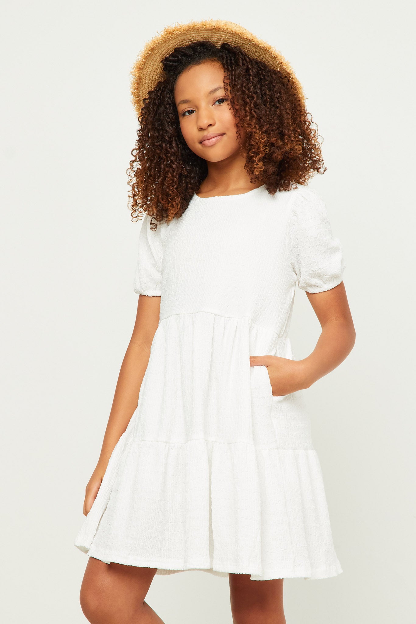 tiered knit dress Nylah Tiered Knit Dress