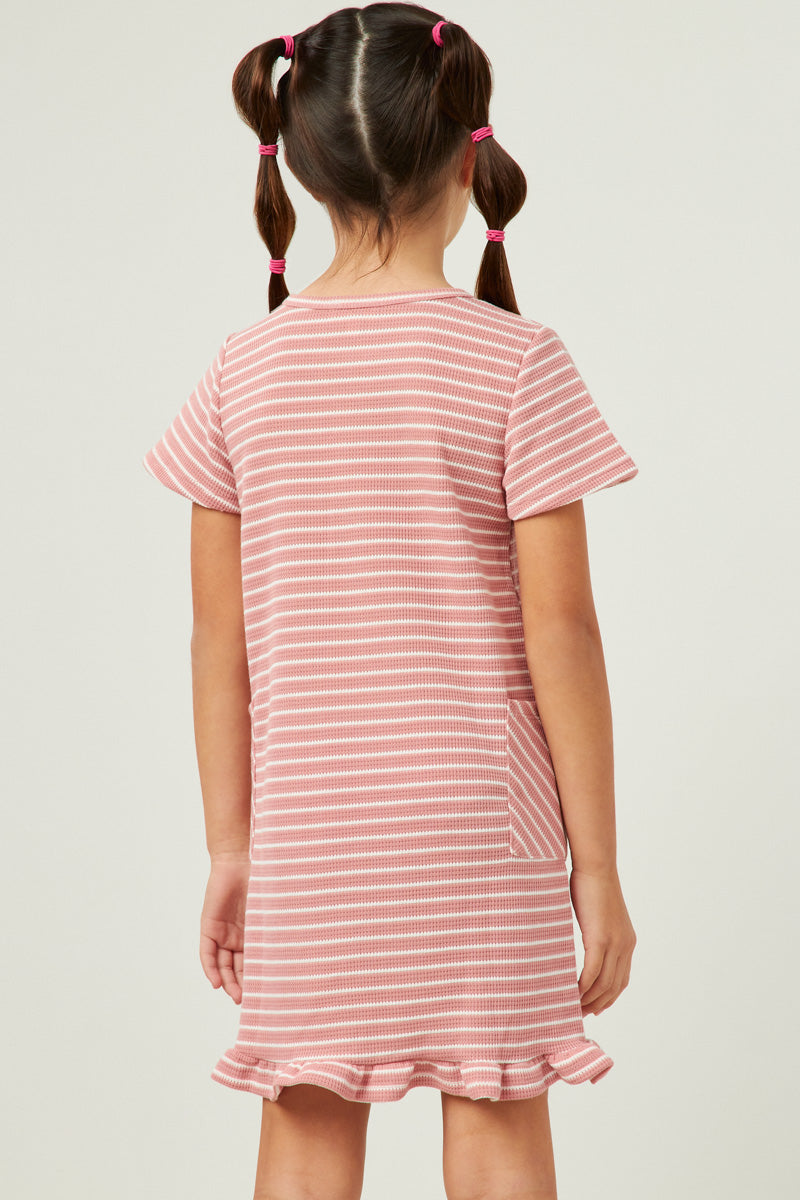 Girls Stripe Knit Tshirt Dress | Cute Girls' Clothes Pink / M Pink Girl's Dresses Mini Dresses Hayden Girls Girls Stripe Knit Tshirt Dress | Cute Girls' Clothes Pink / M Pink Girl's Dresses Mini Dresses Hayden Girls
