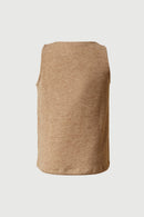 GS0004 Oatmeal Smithsonian Tiger Print Color Block Knit Tank Back