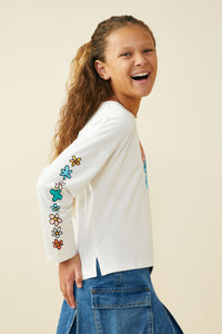 GS0042 Off White Smurfs Love More Long Sleeve Knit T Shirt Side