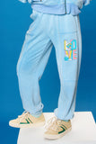 Smurfs Love You Large Graphic Garment Washed Joggers