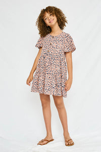 GY1041-Mauve Leopard Button-Down Swing Dress Detail