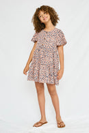 GY1041-Mauve Leopard Button-Down Swing Dress Detail