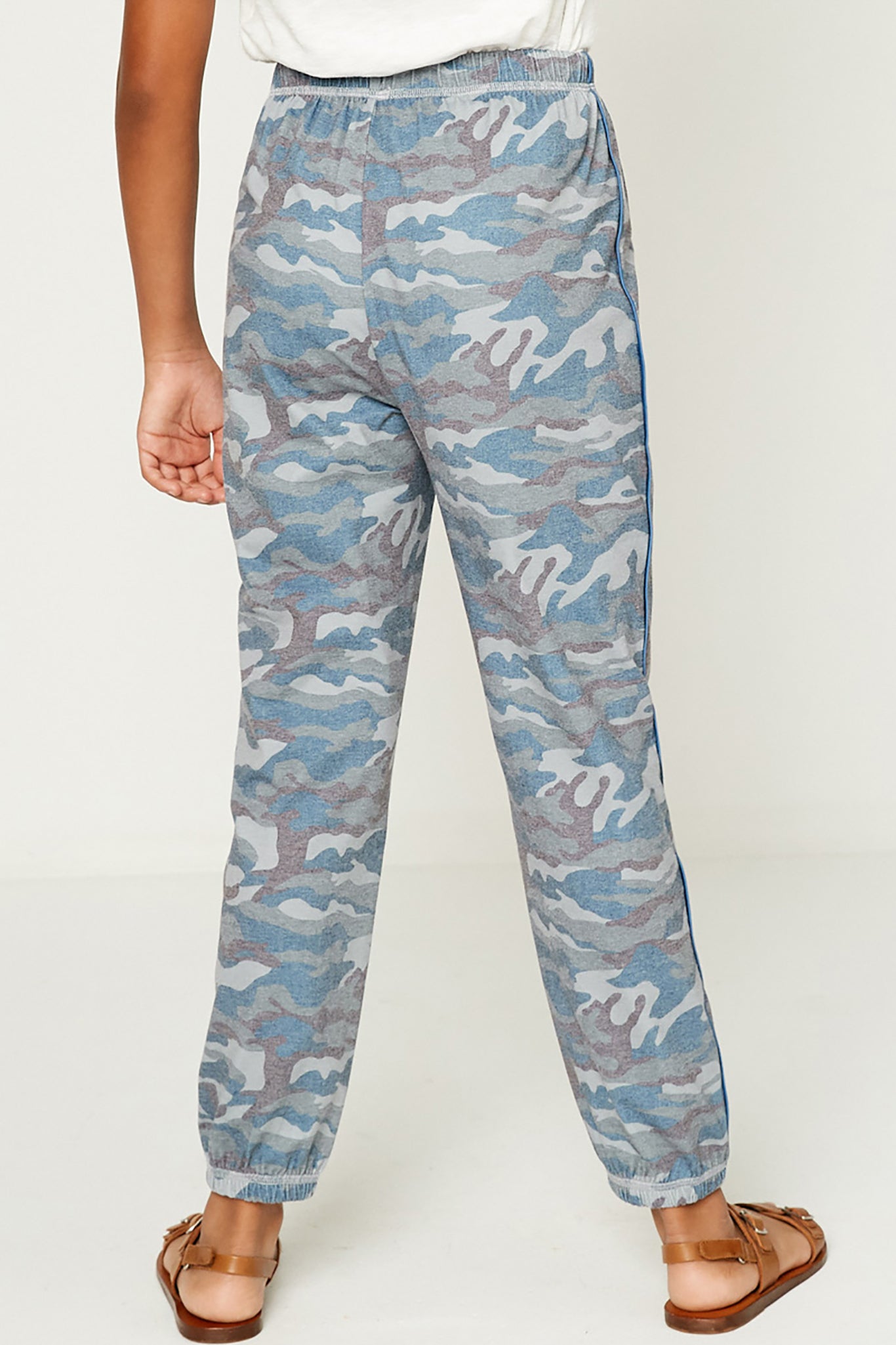 Piped Camo Knit Joggers