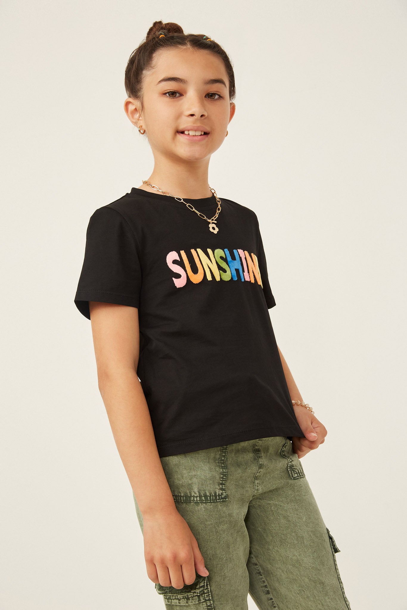 Sunshine Flocked T Shirt