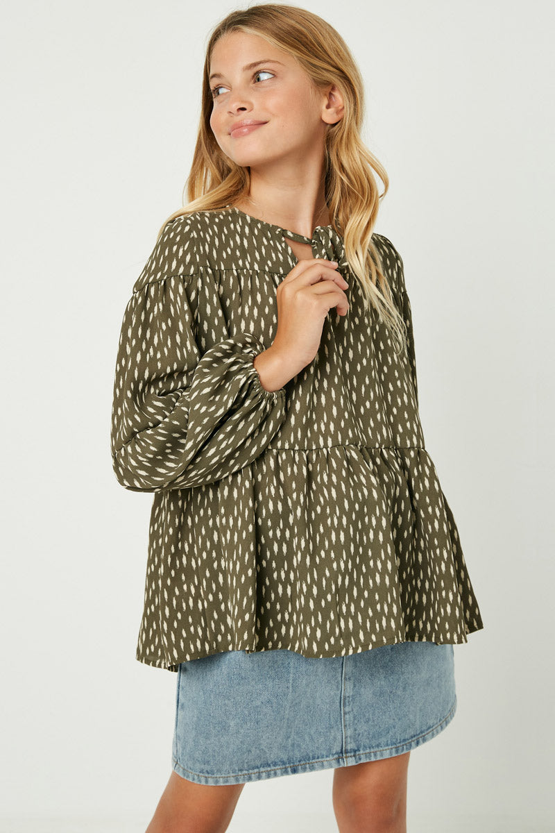 Printed Tiered Top