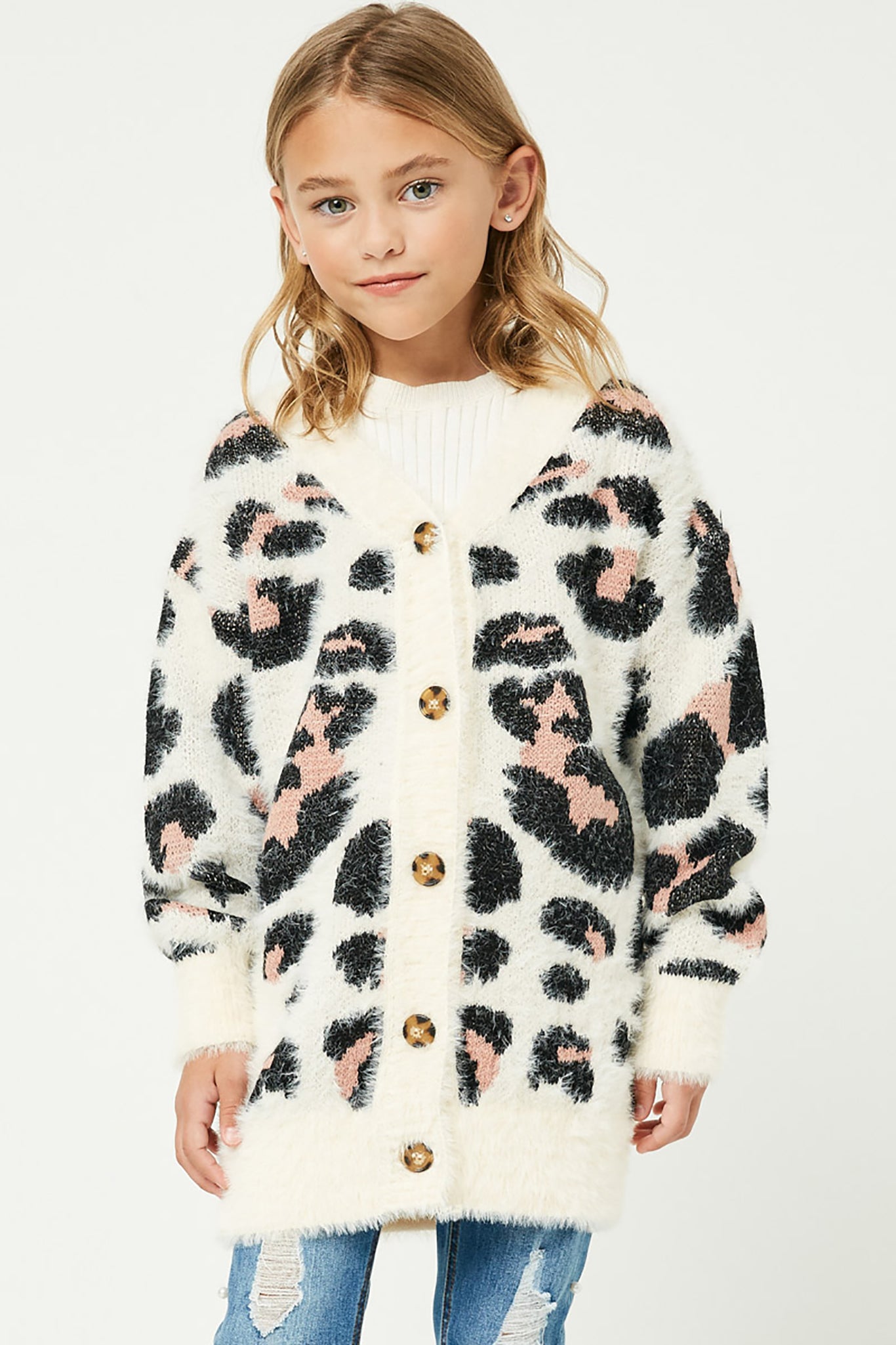 Fuzzy Leopard Sweater