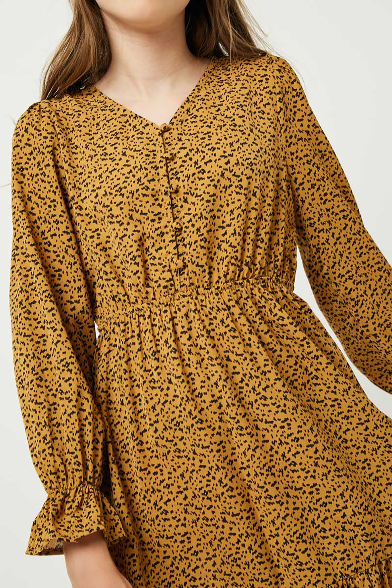 Printed Button Down Maxi Dress