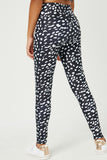 GY2362 Black Girls Abstract Dotted Active Leggings Back