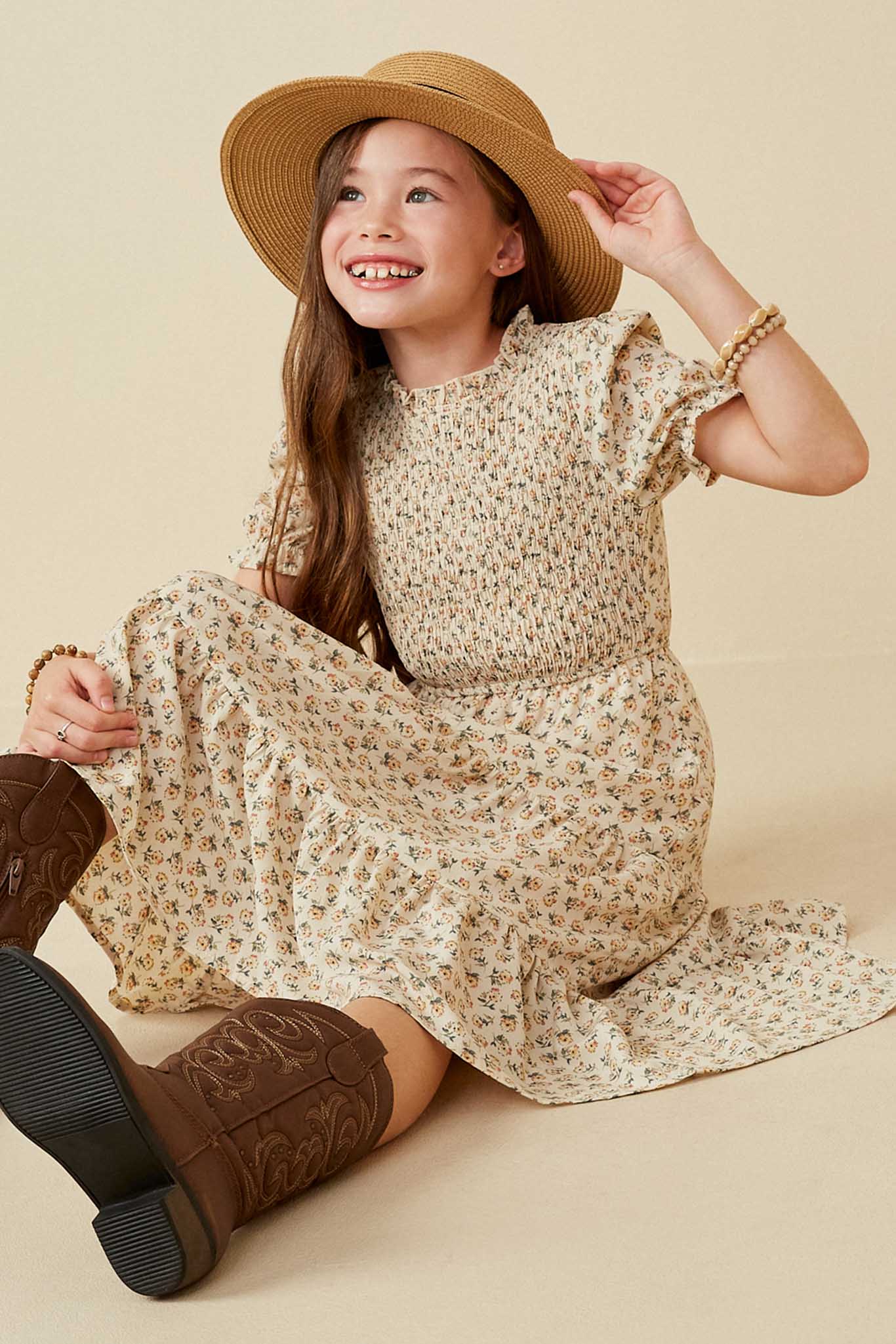 Girls Smocked Tiered Dress | Cute Girls' Clothes Hayden Girls Girls Smocked Tiered Dress | Cute Girls' Clothes Hayden Girls